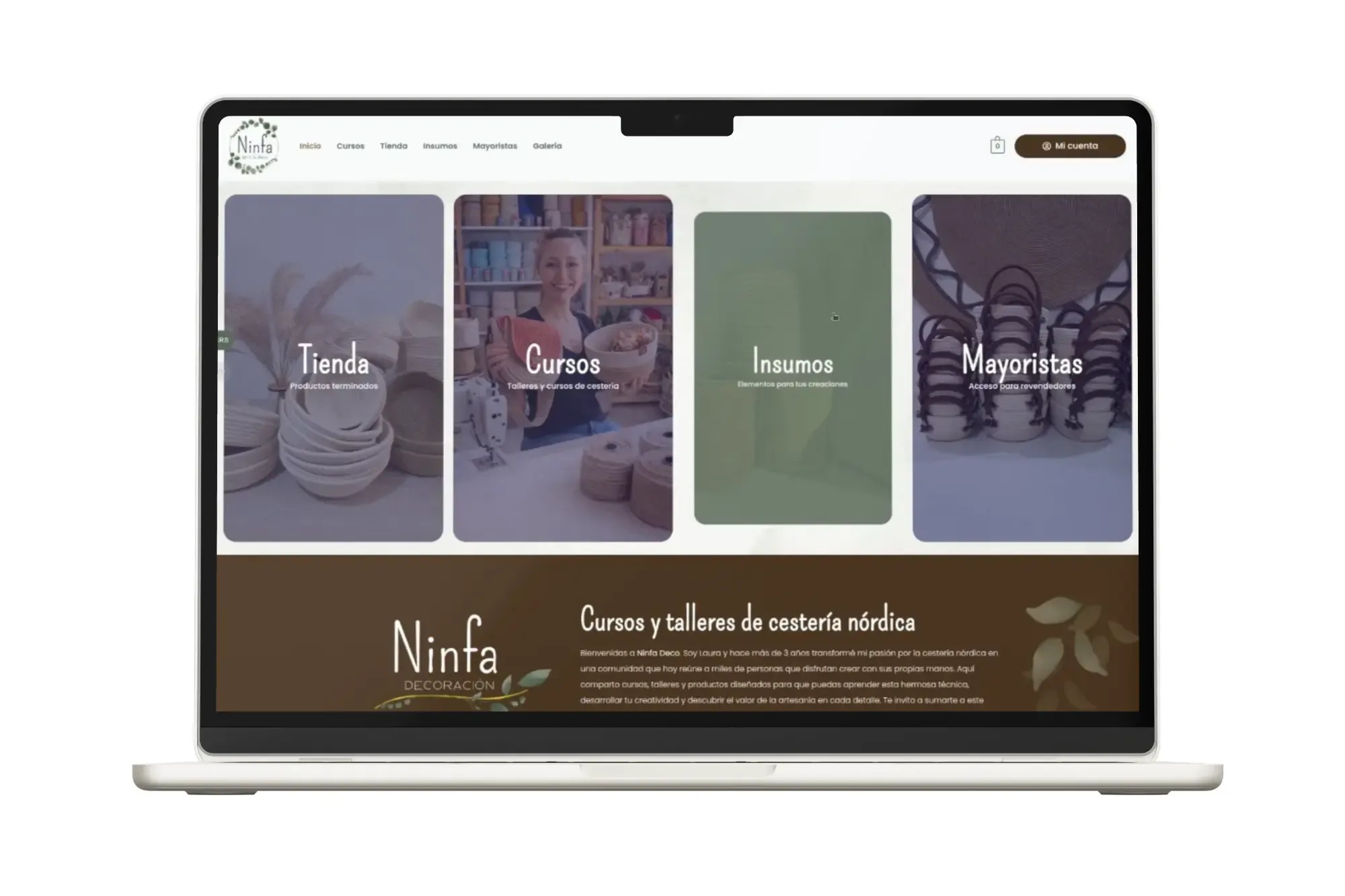 Rediseño landing / Ninfa Deco — imagen 1