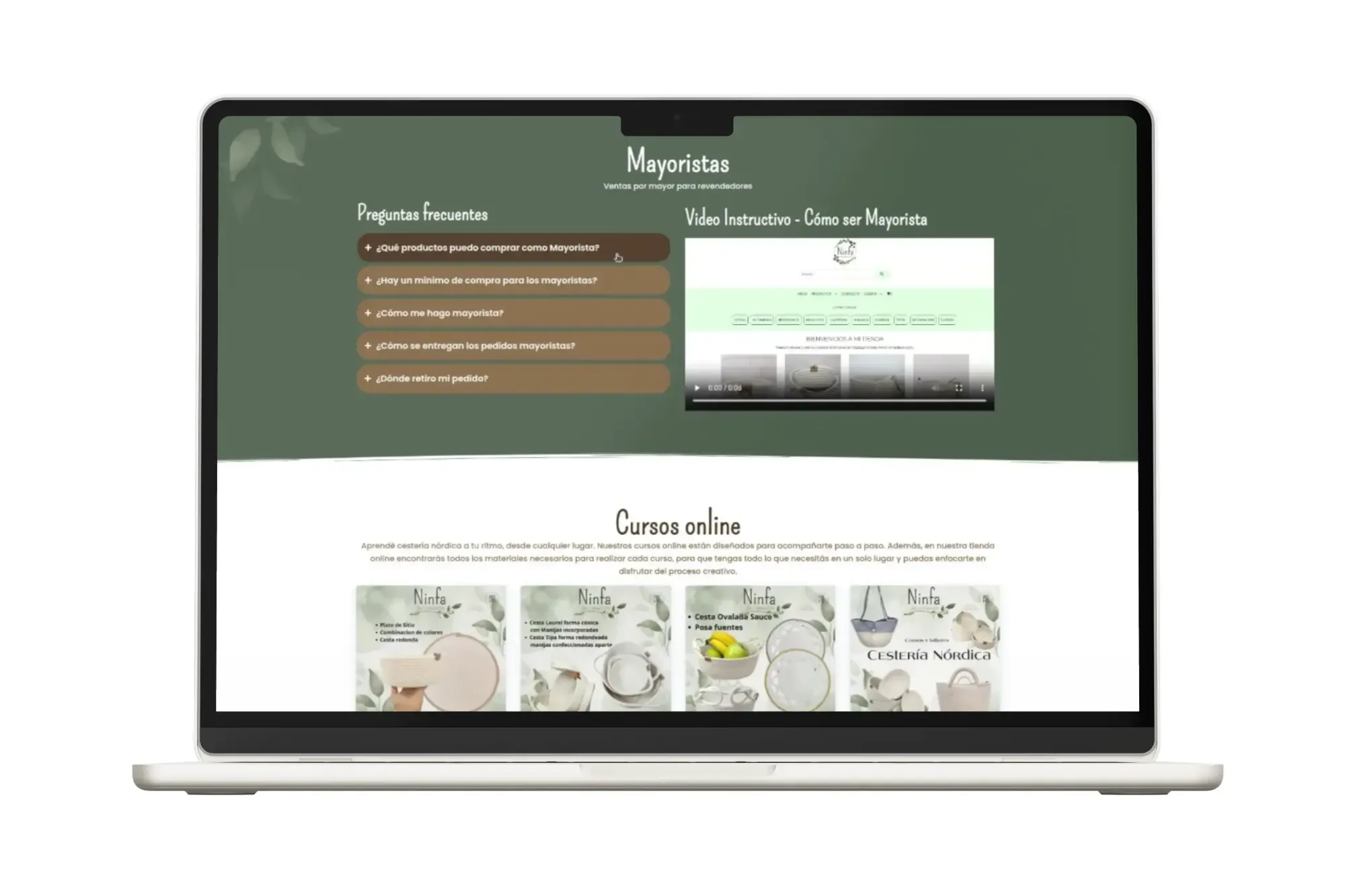 Rediseño landing / Ninfa Deco — imagen 3
